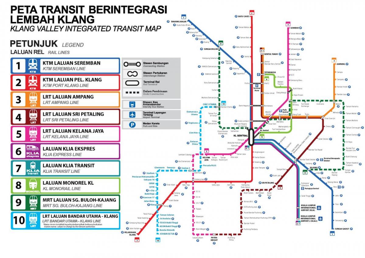 hafif Metro İstasyonu, kuala lumpur haritası