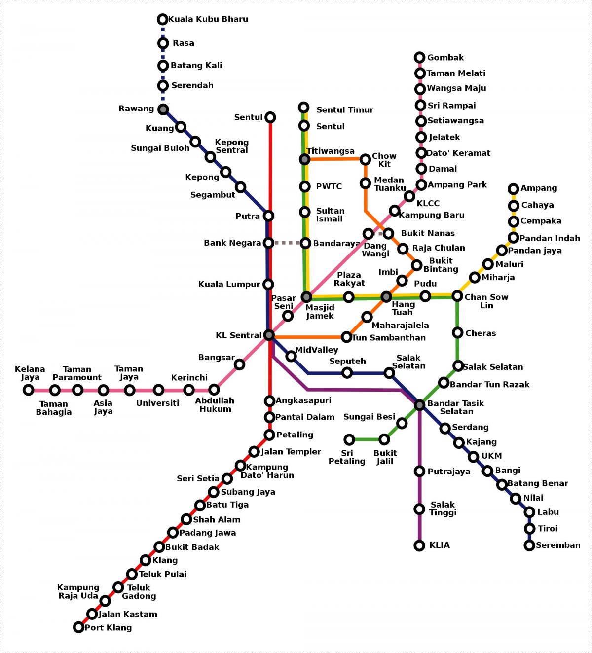 Malezya metro haritası