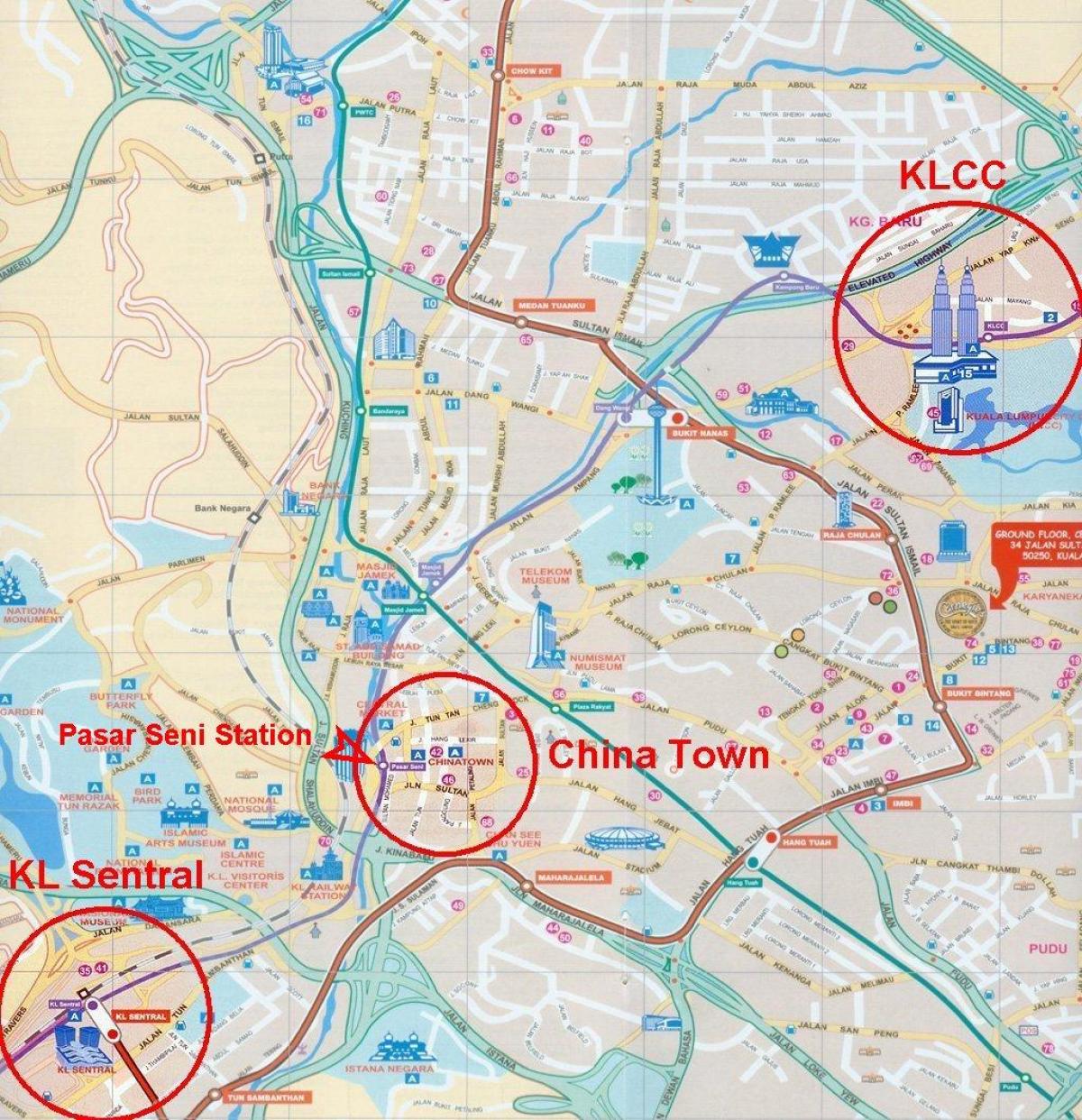 kuala lumpur şehir haritası