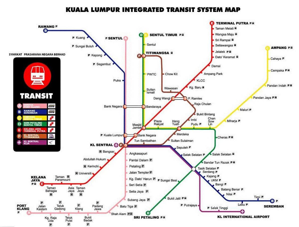 kuala lumpur metro haritası 