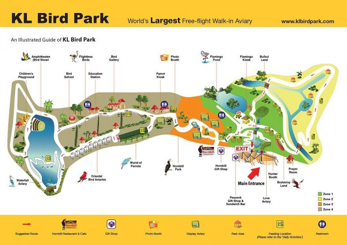 Kuş Parkı haritası 