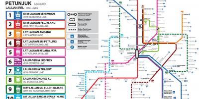 Hafif Metro İstasyonu, kuala lumpur haritası