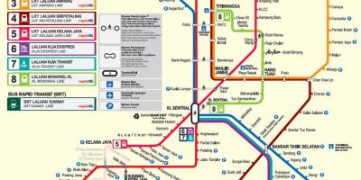 Hafif metro hattı haritası kuala lumpur