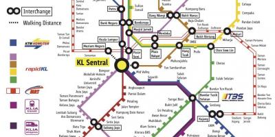 Kl sentral tren istasyonu haritası