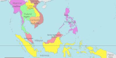 Dünya haritası üzerinde Kuala lumpur konumu 
