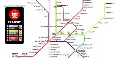 Kuala lumpur Metro haritası 
