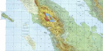 Kuala lumpur haritası topografik
