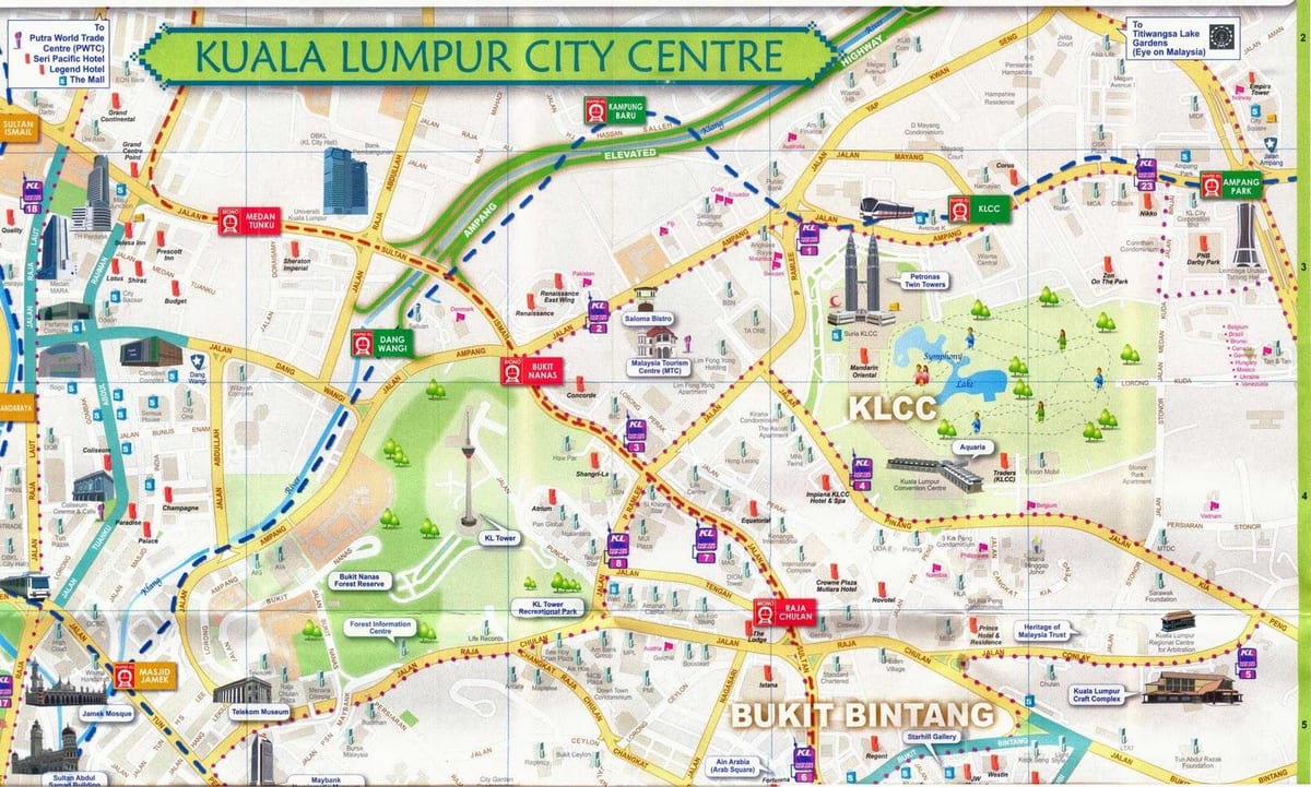 bukit bintang alışveriş merkezi harita