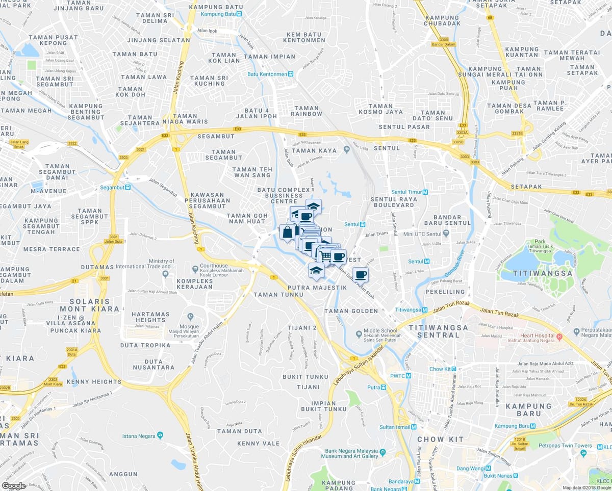 Jalan ıpoh, kuala lumpur haritası 