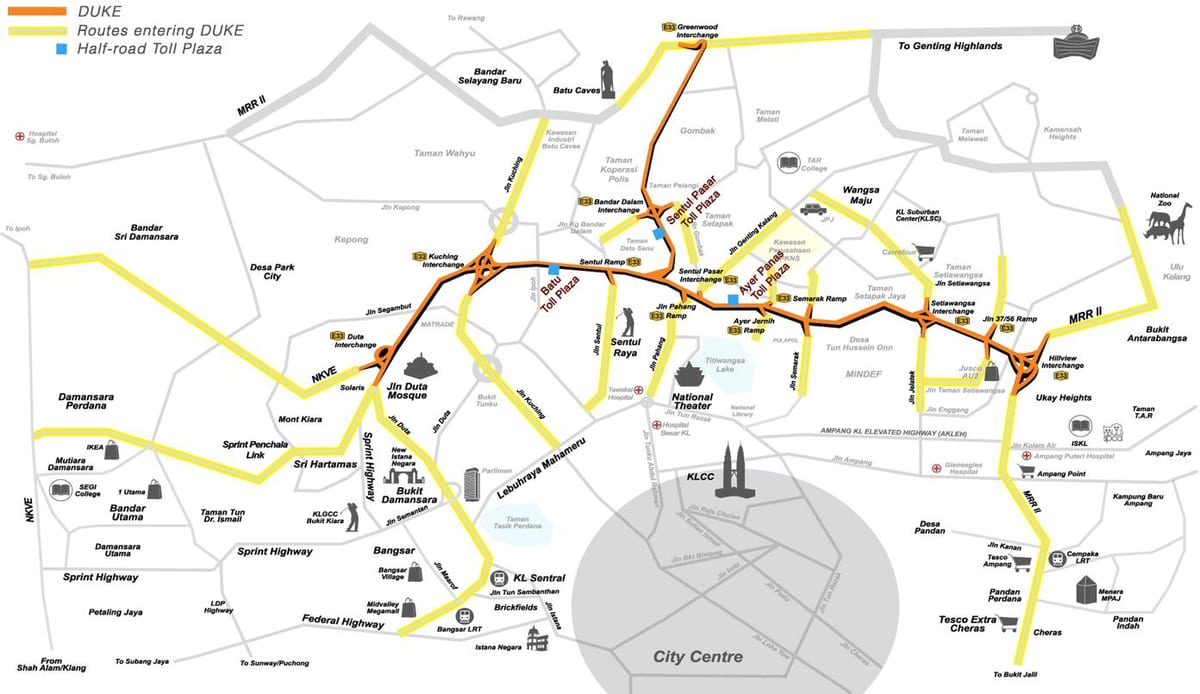 kl yol haritası