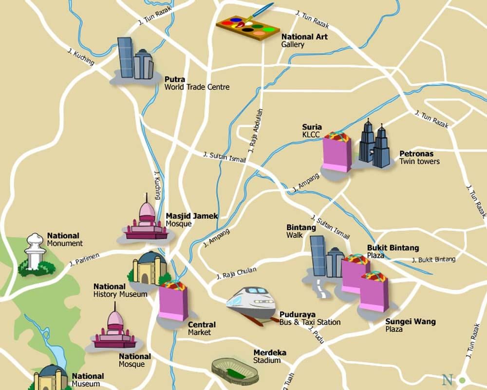 ilgi haritası kuala lumpur yerler 