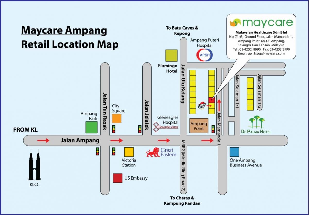 Mall park haritası 
