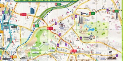 Bukit bintang alışveriş merkezi harita