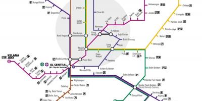 Putra hafif Metro İstasyonu haritası