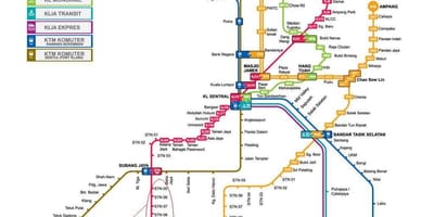 Kuala Lumpur ulaşım yol haritası