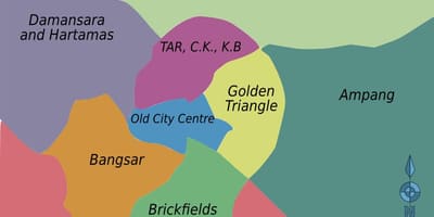 Kuala lumpur bölge haritası