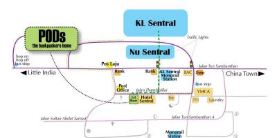 Kuala lumpur otobüs istasyonu haritası