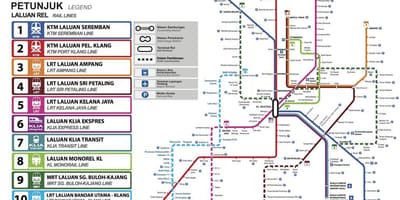Toplu taşıma harita kuala lumpur