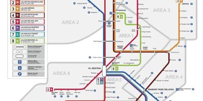 Kuala lumpur havaalanı treni haritası