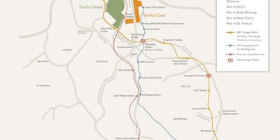 Sentul, kuala lumpur haritası